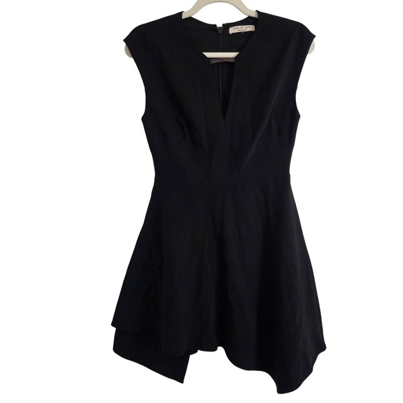 Halston Heritage Dresses & Skirts - Halston Heritage Black Sleeveless Beaded Neckline Sheath Dress Size 2